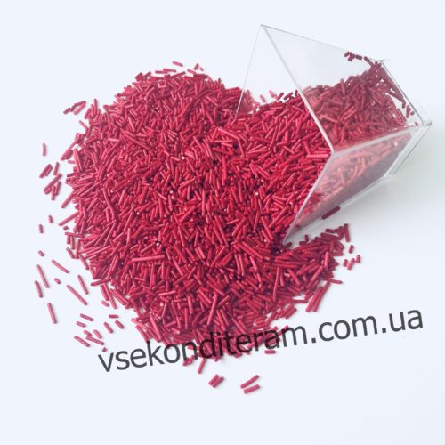 Посыпка вермишель – бордо (100 г)