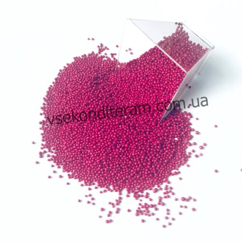 Посыпка круглая – бордо (100 г)