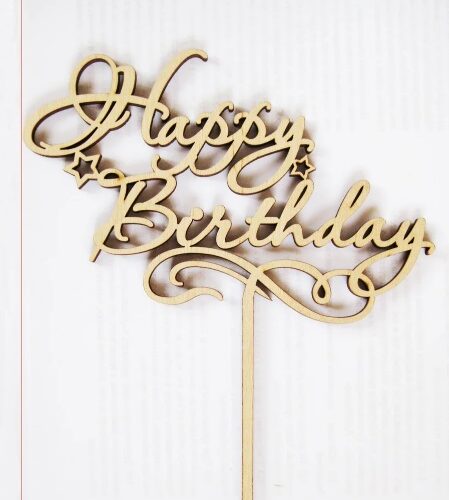 Топпер - Happy Birthday (20 х 16,5 cм) арт 111