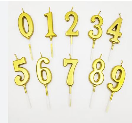 Свечи цифры