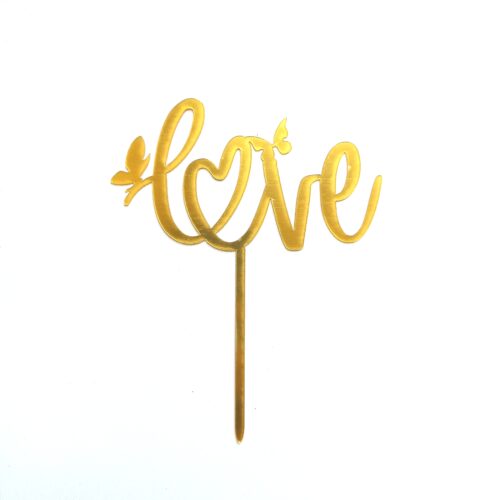 Топпер Love золото